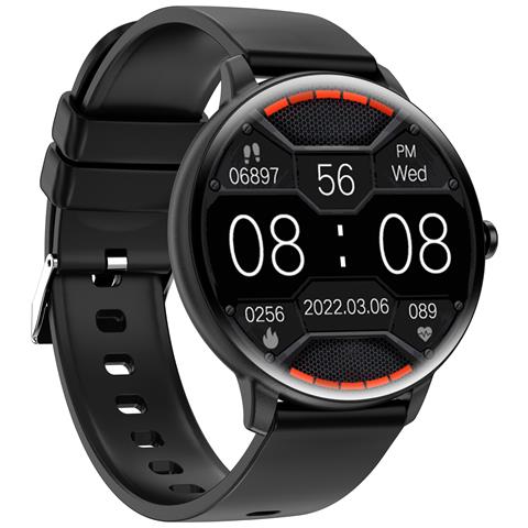 Smartwatch Con Ecg, Cardiofrequenzimetro, Misuratore Della Pressione Sanguigna, Monitoraggio Del Sonno E Contapassi Black - Foto 2