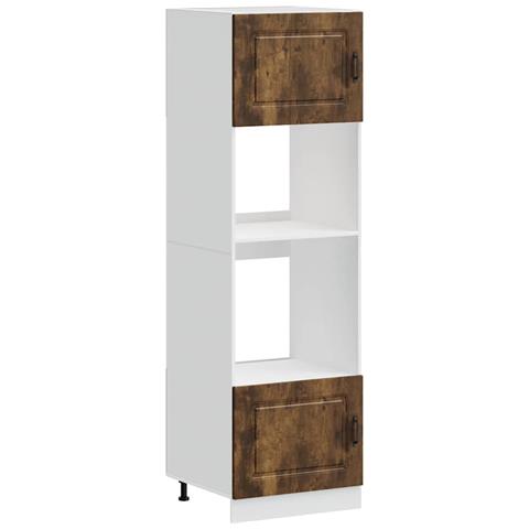 Armadi Forno 2 Pz Lucca Rovere Fumo In Legno Multistrato - Foto 2