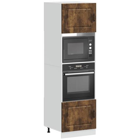 Armadi Forno 2 Pz Lucca Rovere Fumo In Legno Multistrato - Foto 1