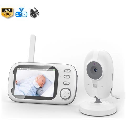 Telecamera Vb603 Pro Baby Monitor Hd 720p, Con Schermo Indipendente Da 3,5. Rilevamento Di Movimento E Temperatura, Comunicazione A 2 Vie. - Foto 1