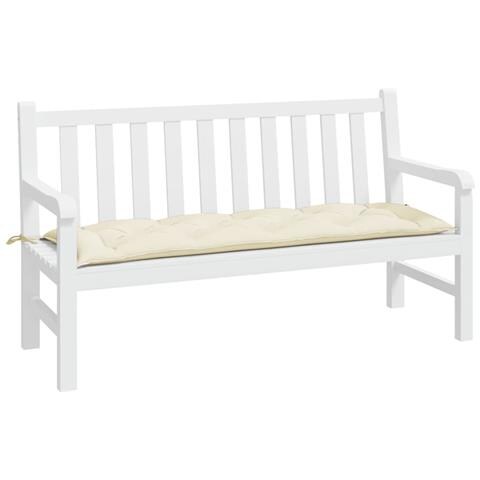 Cuscino Per Panca Crema 150x50x7 Cm In Tessuto Oxford - Foto 3