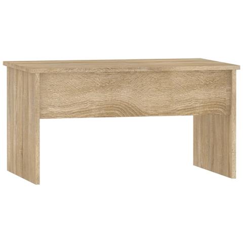 Lusso Casadino -  Tavolino Salotto Rovere Sonoma 80x50,5x41,5cm Legno Multistrato - Foto 2