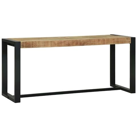 panchina 100x35x45 cm in legno massello di mango - Foto 1