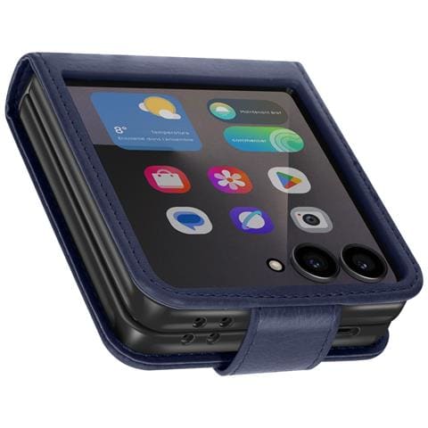 Custodia Chesterfield Porta Carte Per Samsung Z Flip 7 Con Patta Magnetica - Foto 2