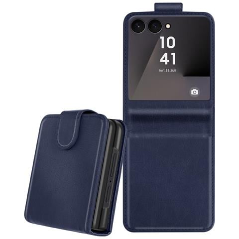 Custodia Chesterfield Porta Carte Per Samsung Z Flip 7 Con Patta Magnetica - Foto 1