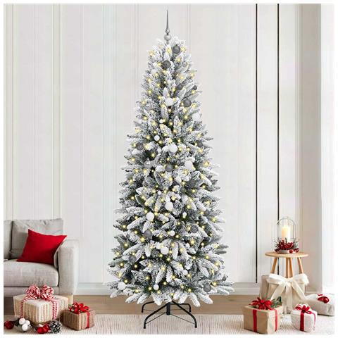 Albero di Natale artificiale Bianco 240 cm PVC - Foto 2