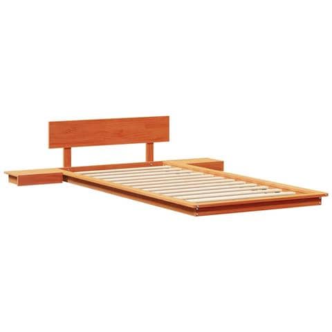 Struttura del letto Marrone 90 x 200 cm legno - Foto 1