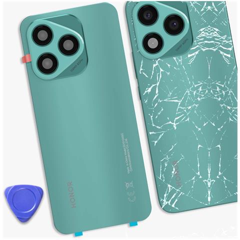 Coperchio Della Batteria Posteriore Originale Per Honor 400 Lite Con Service Pack Adesivo, Verde Acqua - Foto 2