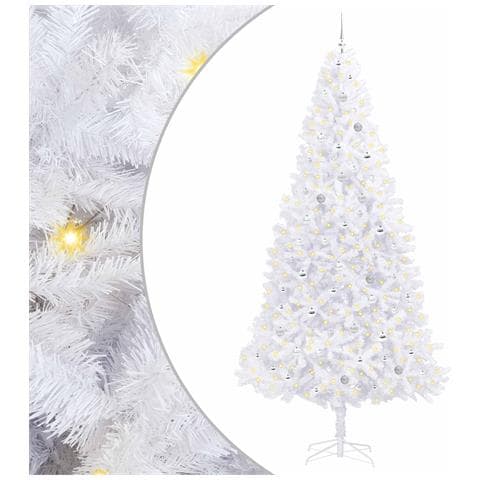 Albero di Natale artificiale Bianco 300 cm PVC e Acciaio - Foto 1