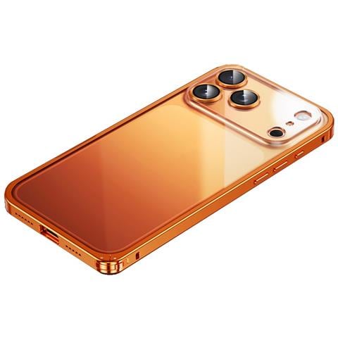 Custodia Posteriore Trasparente Con Fibbia A Molla Magnetica Arancione Compatibile Con Iphone 17 Pro - Foto 1