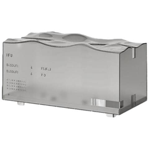 Elegante Portafazzoletti A Forma Di Iceberg Galleggiante - Dispenser Di Carta In Pet E Metallo Transparent+black - Foto 1