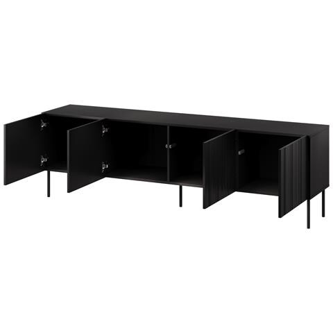 Armadio RTV ISLA 200x40x60 nero opaco - Foto 2