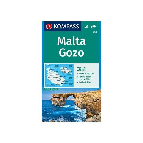 Carta escursionistica n. 235. Malta, Gozo 1:25.000. Ediz. tedesca e inglese - Foto 1
