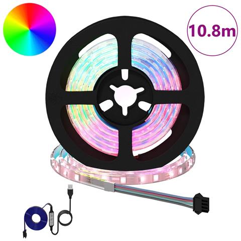 Striscia LED 12 pcs Nero e trasparente 900 mm Rame e plastica - Foto 2