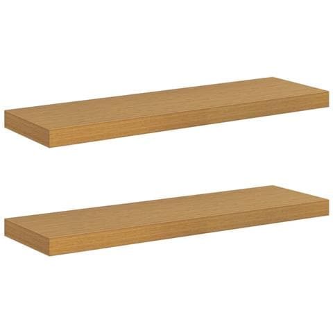 Scaffale da parete 2 pcs Beige 80 x 23,5 x 4 cm - Foto 1