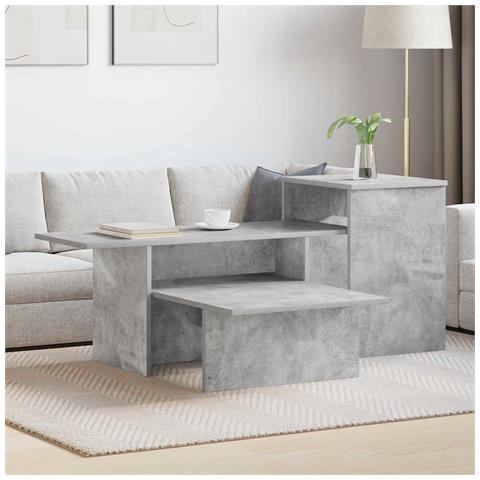 Tavolo consolle Grigio cemento 91,5 x 35 x 38,5 cm - Foto 2