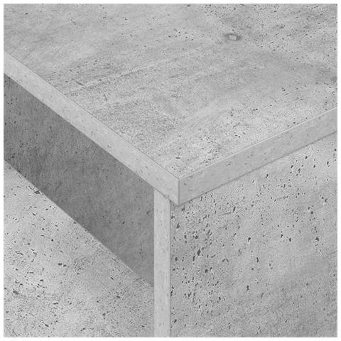 Tavolo consolle Grigio cemento 91,5 x 35 x 38,5 cm - Foto 9