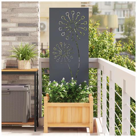 Schermo per privacy in giardino Traforo Antracite 50 x 140 cm - Foto 2