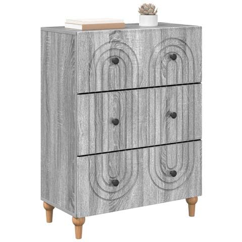 Mobile con Cassetti Grigio Sonoma 66 x 34,5 x 90 cm - Foto 2