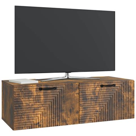 Mobile Porta TV da Muro Rovere Fumo 98 x 41 x 30 cm - Foto 2