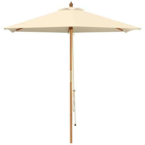 Ombrello da giardino Ø 240 x 237 cm Legno di Eucalipto Massello - Foto 1