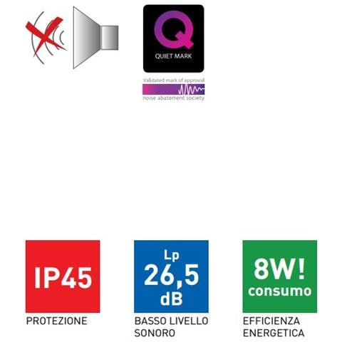 & Palau Sep 5210601800 Aspiratore Da Bagno Silent100 Cz Design - Foto 5