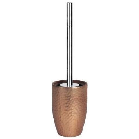 Portascopino Wc In Grès Porcellanato Rame Metallizzato Cm 11x41,5 - Darwin-hammered 10.15337 - Foto 2