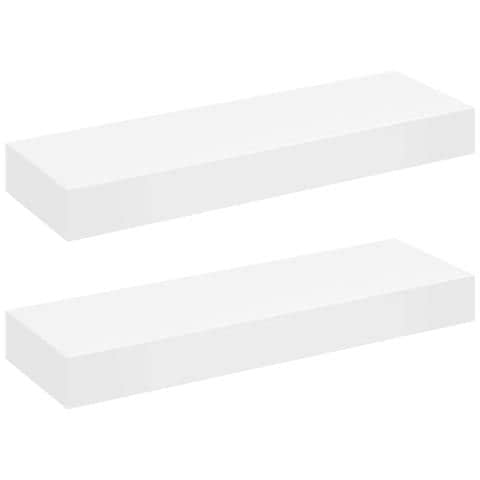 Mensole Con Cassetti 2 Pz Bianco 80 Cm - Foto 1