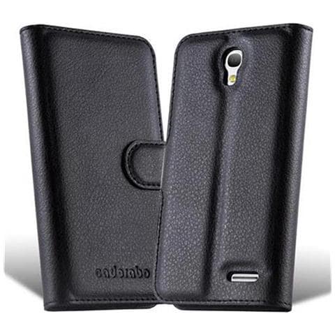 Custodia Compatibile Con Alcatel Onetouch S3 In Nero Carbone - Coperchio Protettiva Con Chiusura Magnetica, Funzione Stand E Tasca Per Le Carte - Foto 13