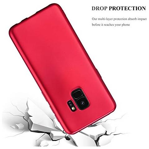 Custodia Compatibile Con Samsung Galaxy S9 In Rosso Metallico - Coperchio Protettivo In Silicone Tpu Flessibile - Foto 2