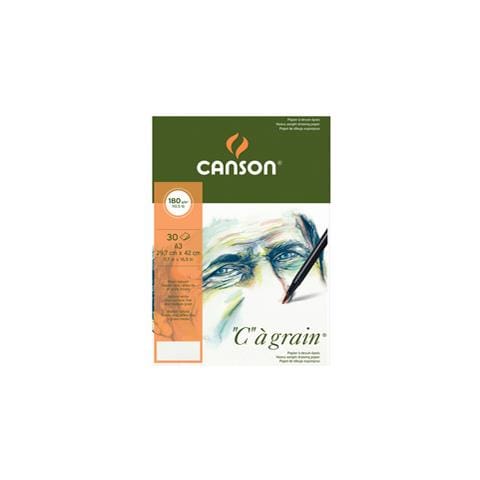 Blocco Collato Lato Corto ""c"" A' Grain A3 30 Fg. 180 Gr. Canson - Foto 1