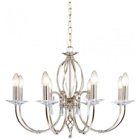 Aegean 8lt Chandelier Polished Nickel - Foto 1
