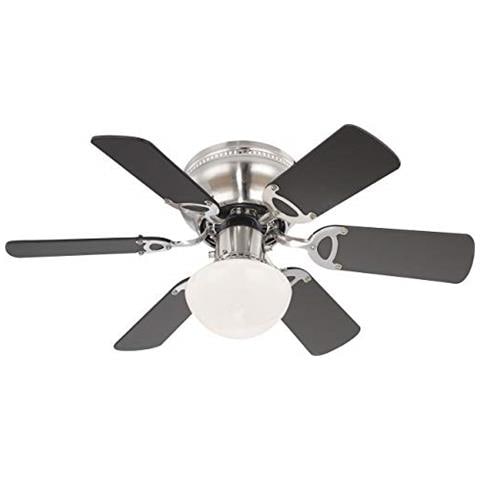 Ugo - Ventilatore Da Soffitto In Nichel Opaco - Foto 1