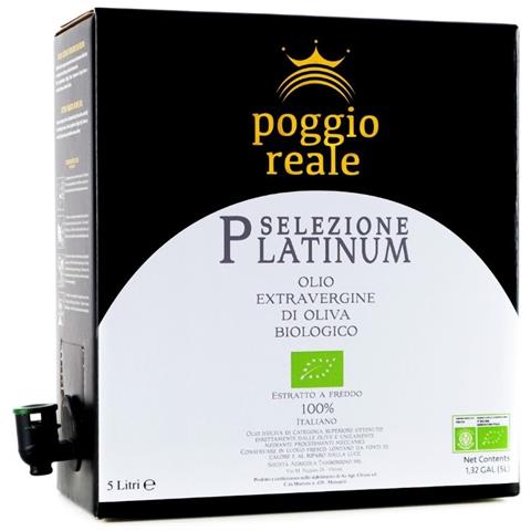 Poggio Reale Olio Extravergine Di Oliva Platinum Bag In Box Litri 5 - Foto 1