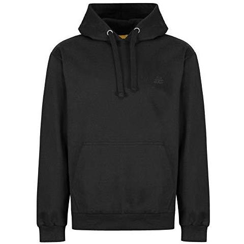 Mens Rigenerata Filati Eco Friendly Anti Pil Flessibile Molle Comodo Zip Fleece-up Maglia Con Cappuccio Felpa Con Cappuccio Nera 3x-large - Foto 2