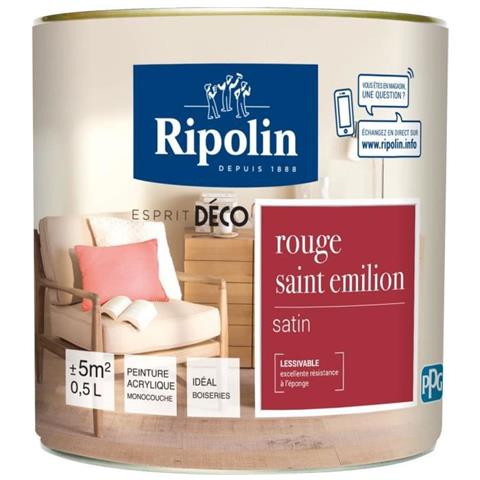 Pittura Murale Tutte Le Parti, - Rouge St Emilion Satin, 0,5l - Foto 1