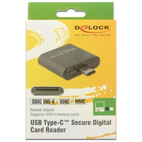 91498 USB 3.0 (3.1 Gen 1) Type-C Nero lettore di schede - Foto 3