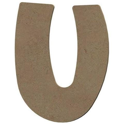 Lettera Maiuscola U In Legno Mdf Per La Decorazione - 8 Cm - Foto 1