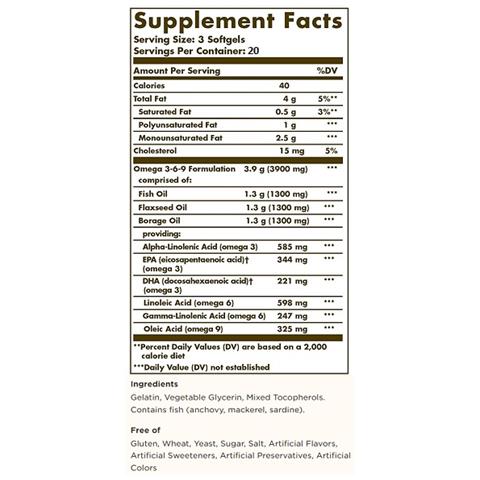 , Omega 3-6-9, 1300 Mg, 120 Capsule Molli - Foto 3