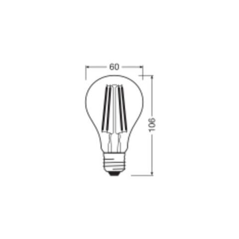 Ledvance A Lampadina Led E27 Trasparente 4.9w 470lm 2700k Ip20 320° [lv-4099854048197] - Foto 4