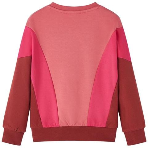 Felpa Da Bambino Color Block Rosa E Henné 128 - Foto 2