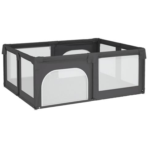 Box Per Bambini Con 2 Porte Grigio Scuro Tessuto Oxford - Foto 2