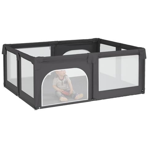 Box Per Bambini Con 2 Porte Grigio Scuro Tessuto Oxford - Foto 3