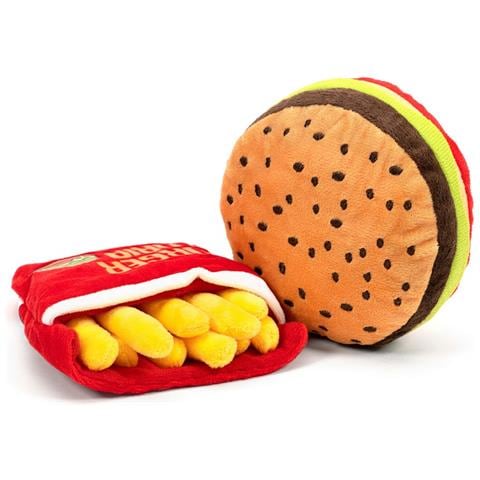 Giocattoli Per Cani Hamburdog Sandwich, Hamburger Poliestere Gomma Eva - Foto 2