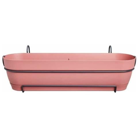Vaso Rettangolare Da Balcone 70 Cm Rettangolare Rosa Plastica - Foto 5
