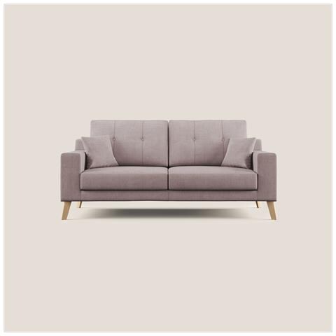 Danish Divano moderno in tessuto morbido impermeabile T02 166 cm rosa - Foto 3