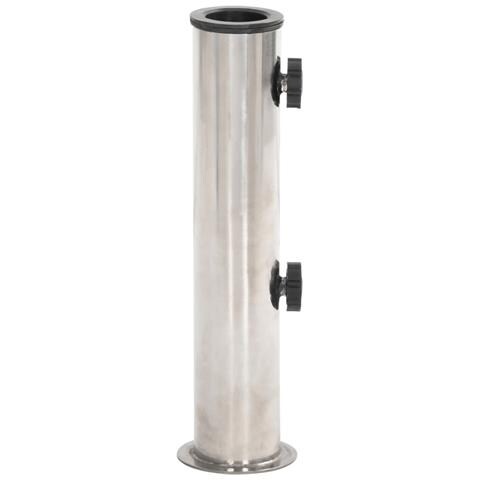 Base Per Ombrellone Per Palo Da 38/48 Mm Argento Acciaio Inox - Foto 3