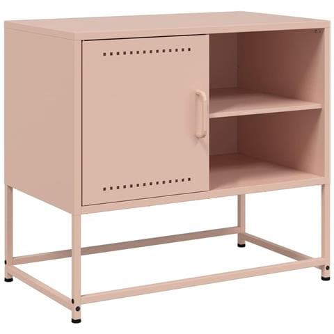 Mobile Tv Rosa 68x39x60,5 Cm In Acciaio - Foto 1