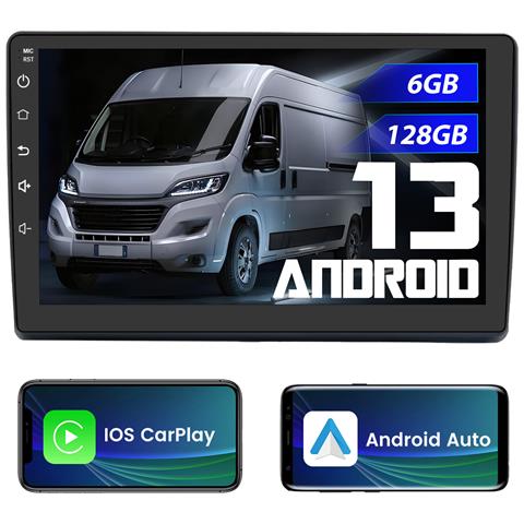 9 Pollici Autoradio Carplay Android Auto Per Fiat Ducato (2006-2013) Android 13 (6+128gb) Car Radio - Foto 1