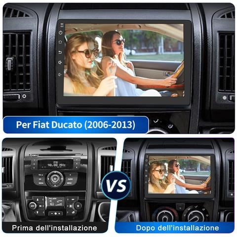 9 Pollici Autoradio Carplay Android Auto Per Fiat Ducato (2006-2013) Android 13 (6+128gb) Car Radio - Foto 2